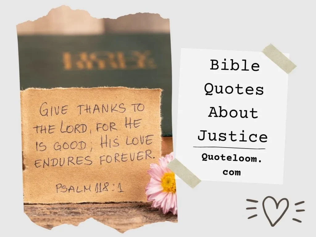 Bible Quotes About Justice
