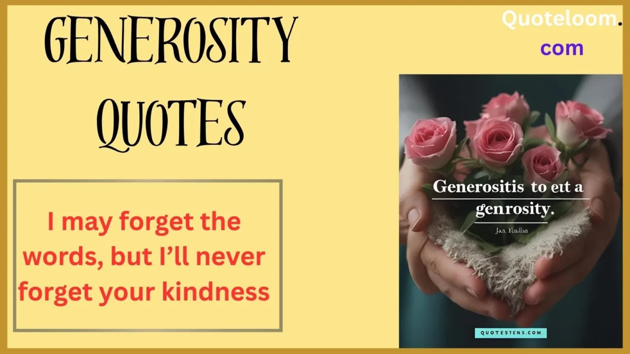 Generosity Quotes