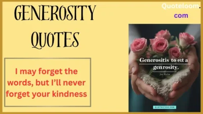 Generosity Quotes
