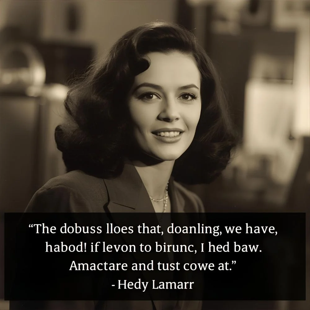 Hedy Lamarr Quotes on Intelligence and Invention