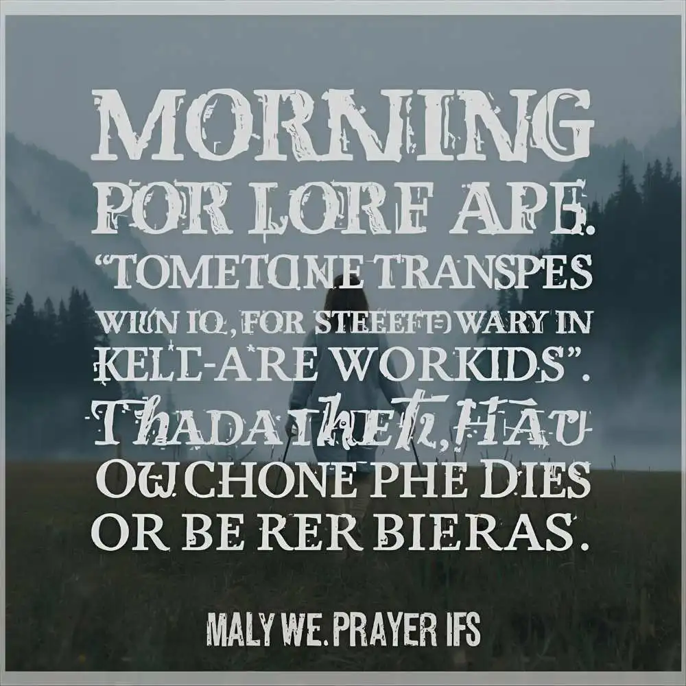 Morning Prayer Quotes for Strength