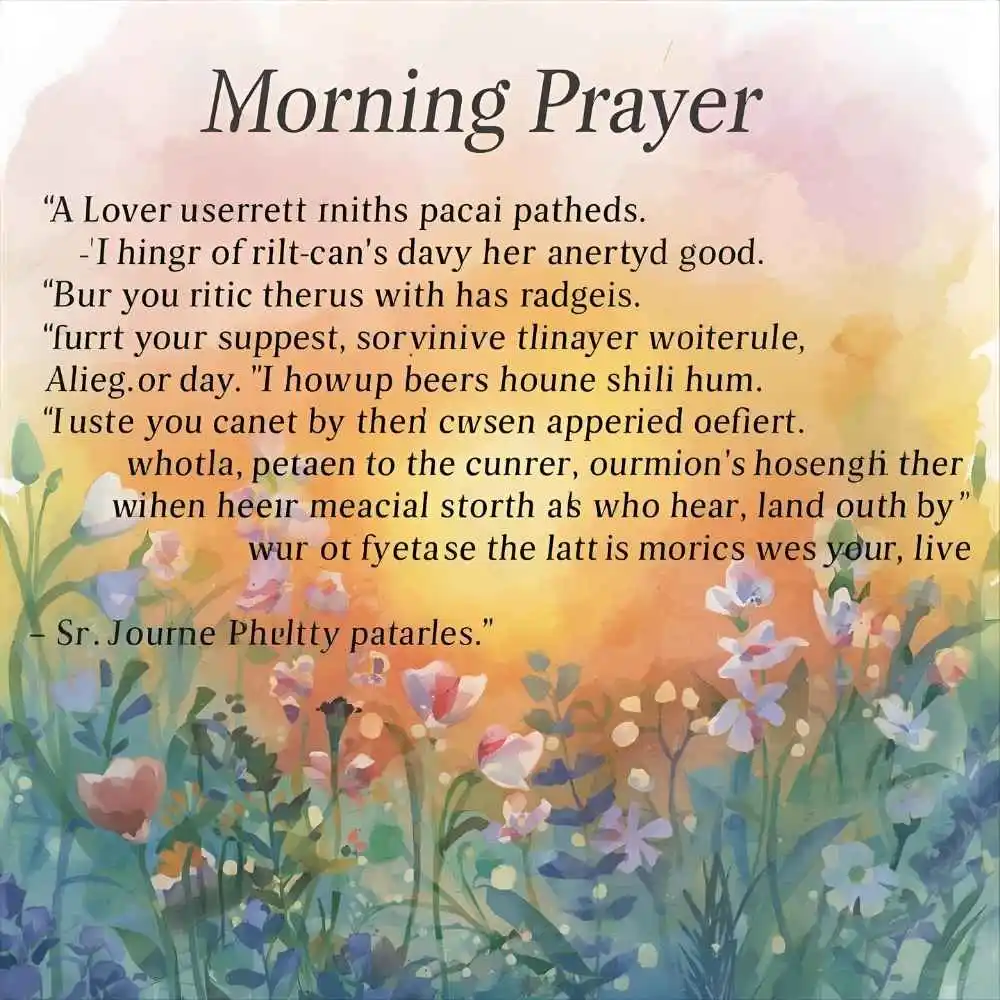 Short Morning Prayer Quotes
