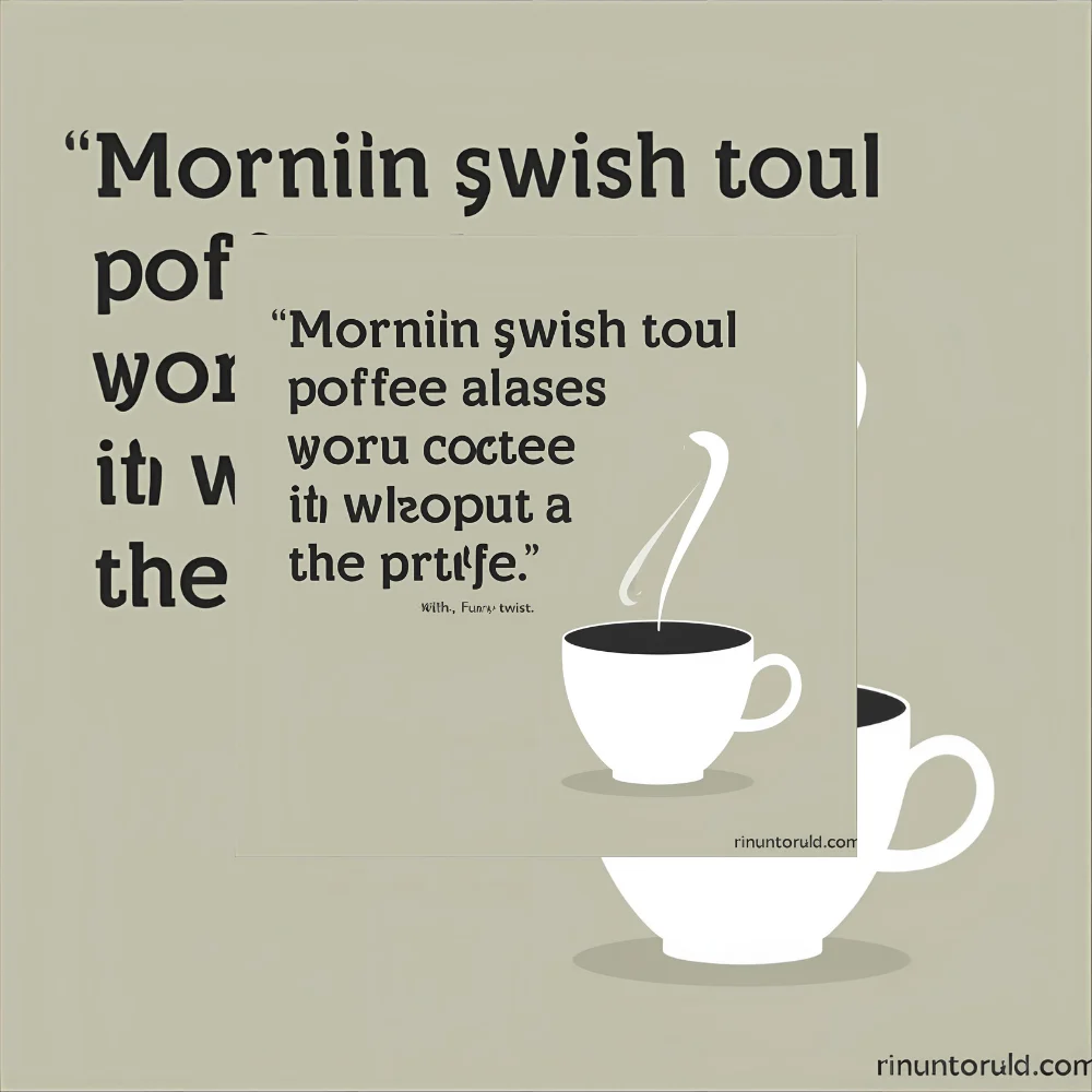  Morning Coffee Quotes with a Funny Twist