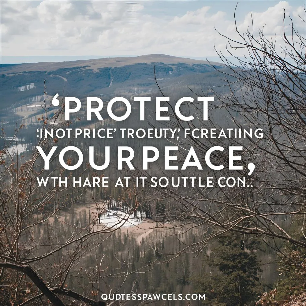 Best Protect Your Peace Quotes