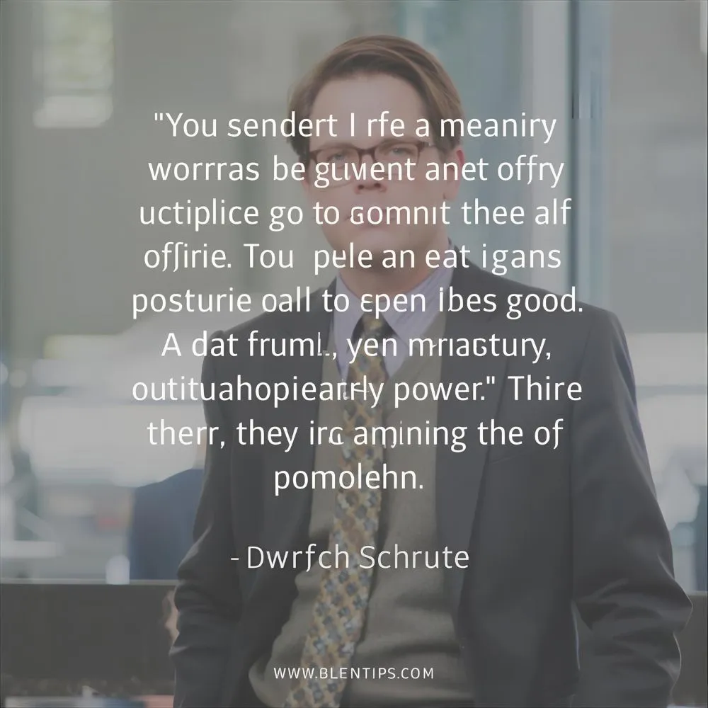 Dwight Schrute Quotes about Power
