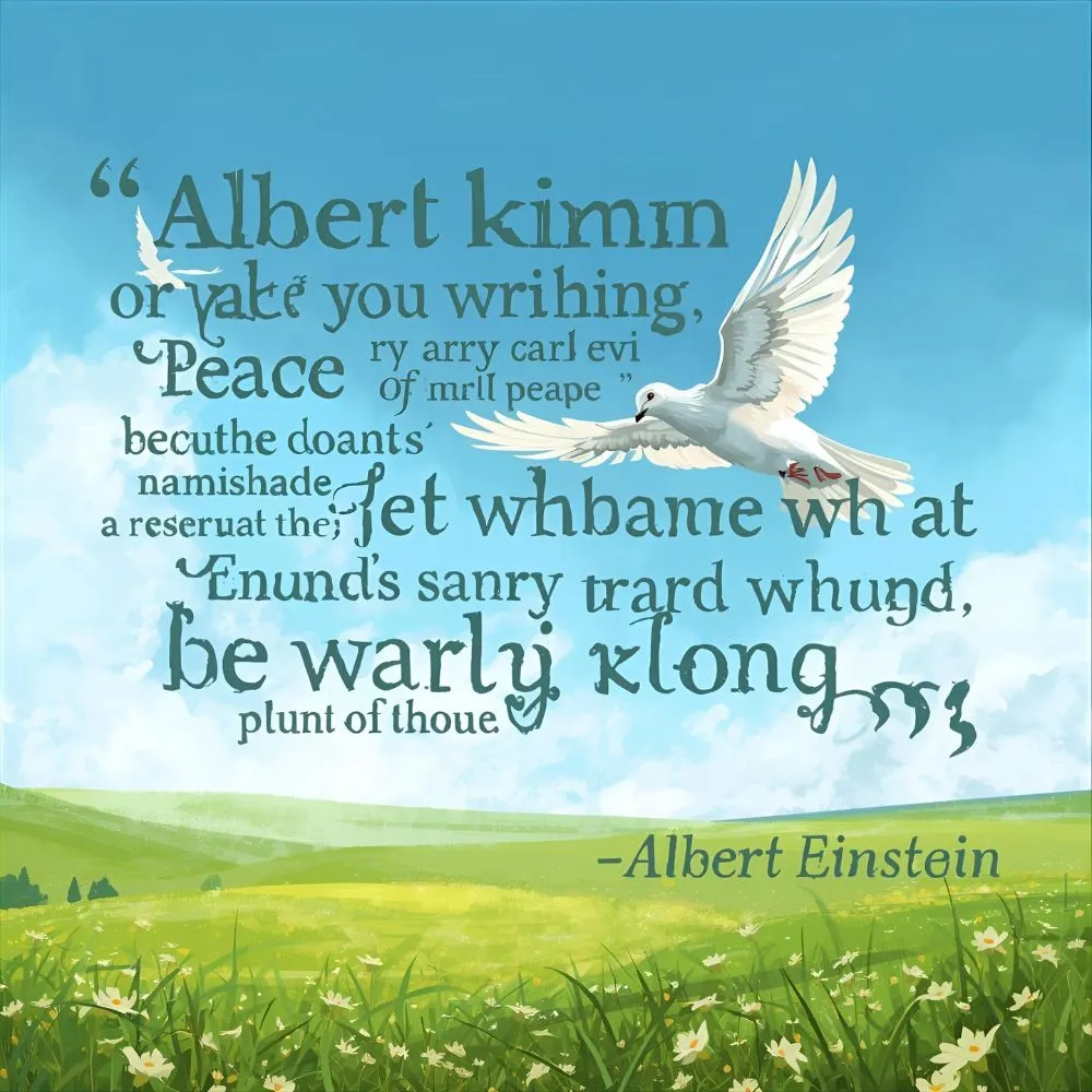 Albert Einstein Quotes About Peace