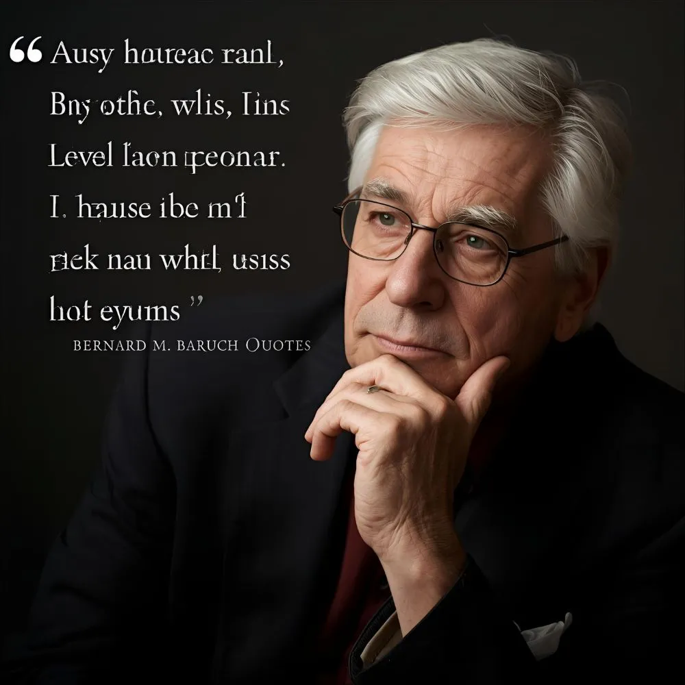 Bernard M. Baruch Quotes About People and Relationships