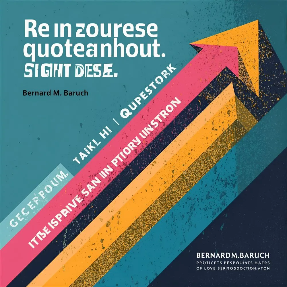 Bernard M. Baruch Quotes About Success