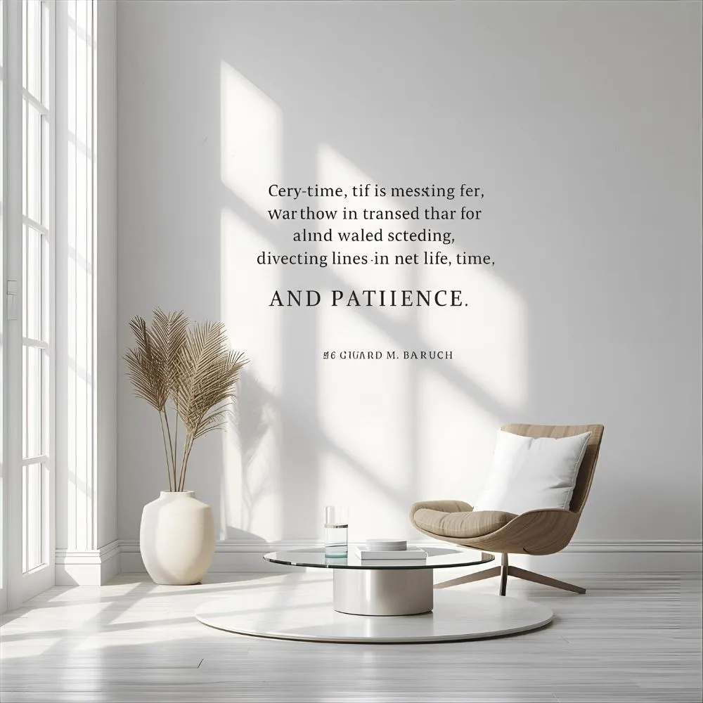 Bernard M. Baruch Quotes About Time and Patience