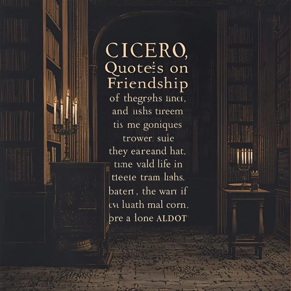 Cicero Quotes on Friendship