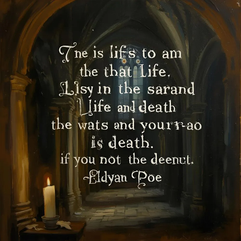 Edgar Allan Poe Quotes on Life and Death