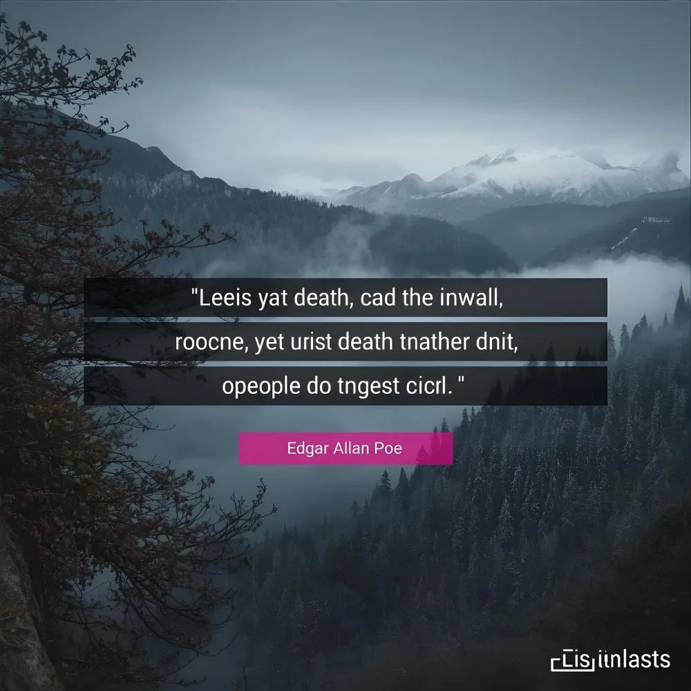 Edgar Allan Poe Quotes about Death