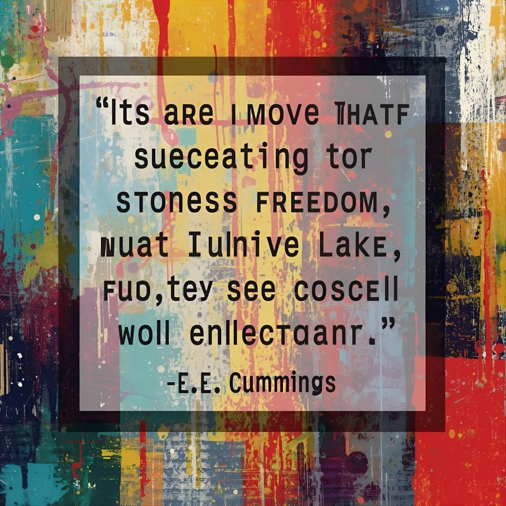  e.e. cummings Quotes on Freedom and Individuality