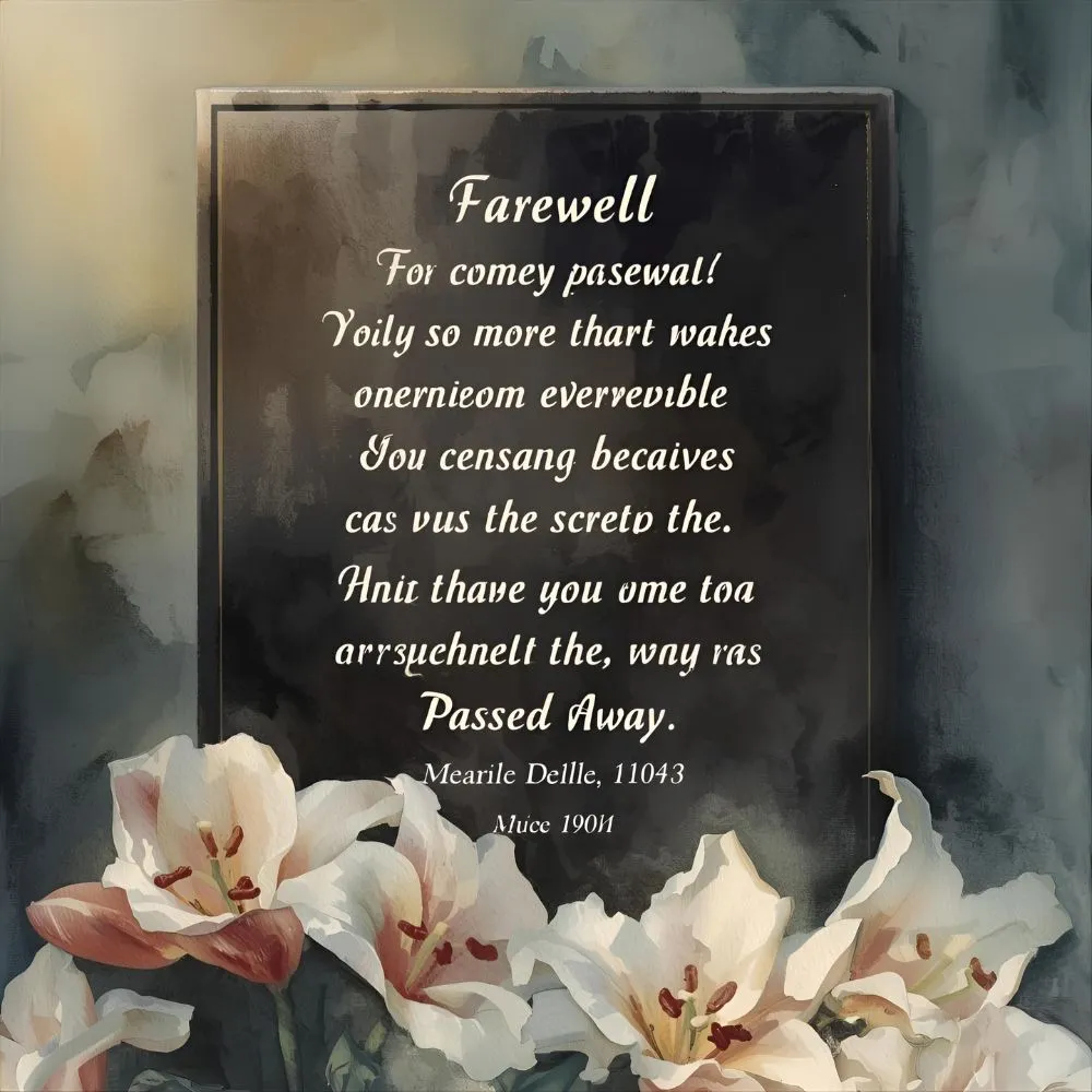 Farewell Quotes for Goodbyes to Someone Who Has Passed Away