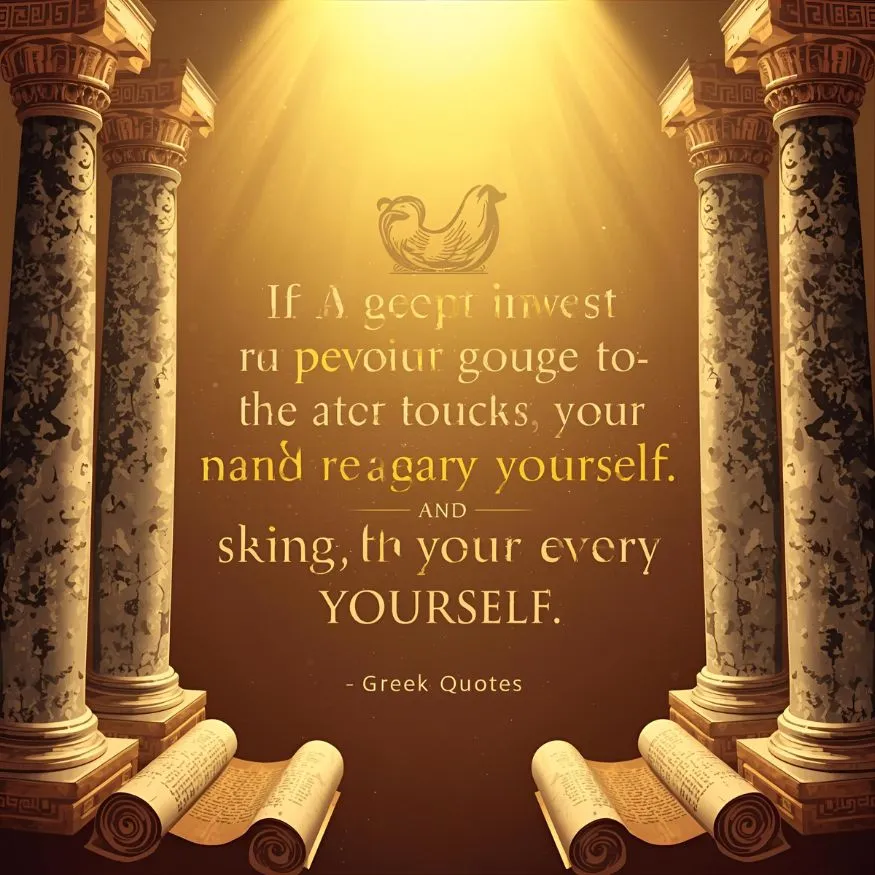 Greek Quotes About Wisdom & Knowing Yourself