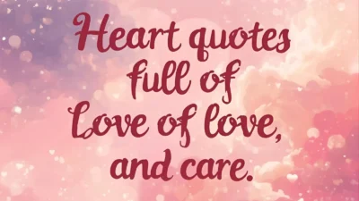 ❤️ Heart Quotes Full of Love and Care