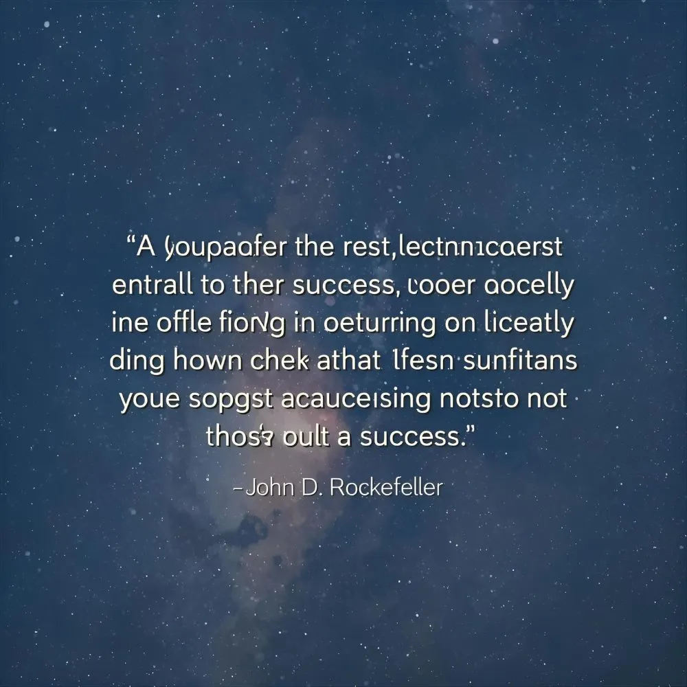 John D. Rockefeller Quotes on Success