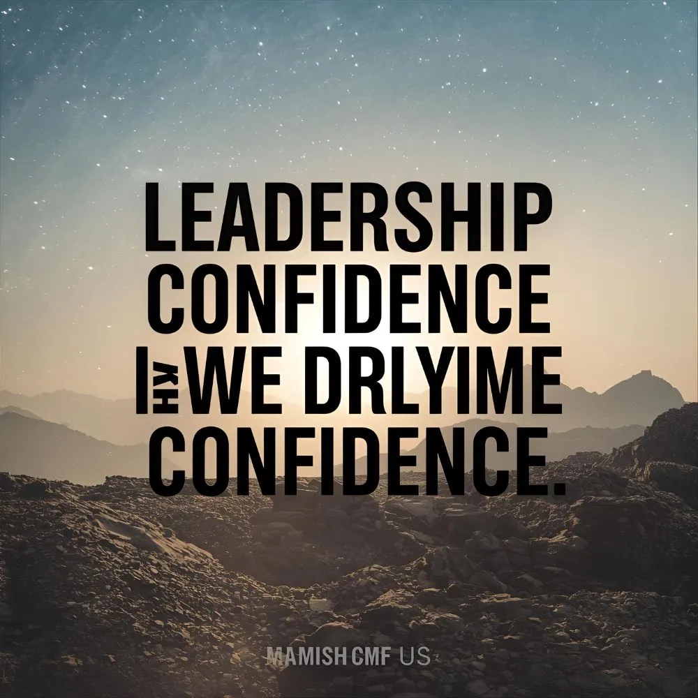  Leadership & Confidence Quotes