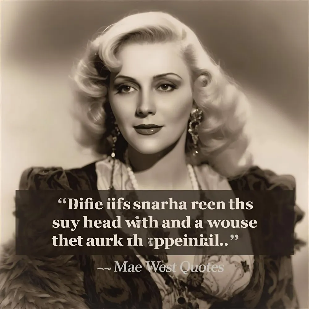 Mae West Quotes About Life