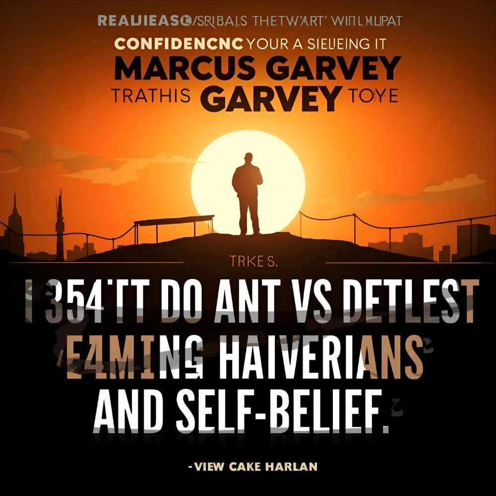 Marcus Garvey Quotes About Confidence and Self-Belief