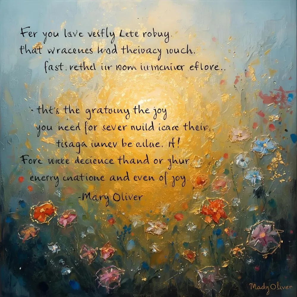  Mary Oliver Quotes on Gratitude and Joy
