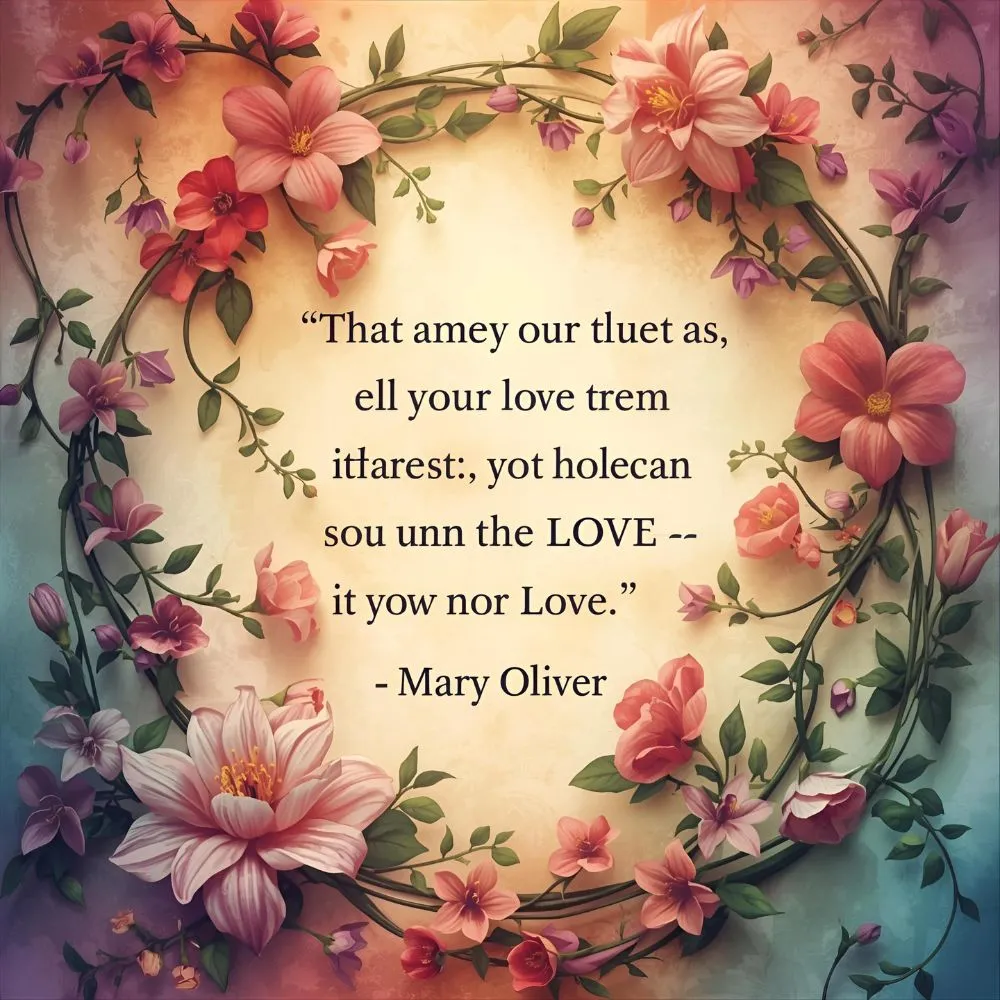 Mary Oliver Quotes on Love