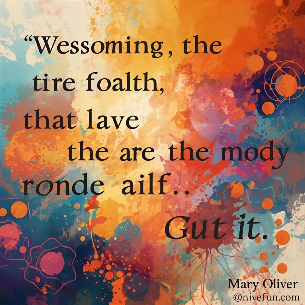 Mary Oliver Quotes on the Soul and Spirituality