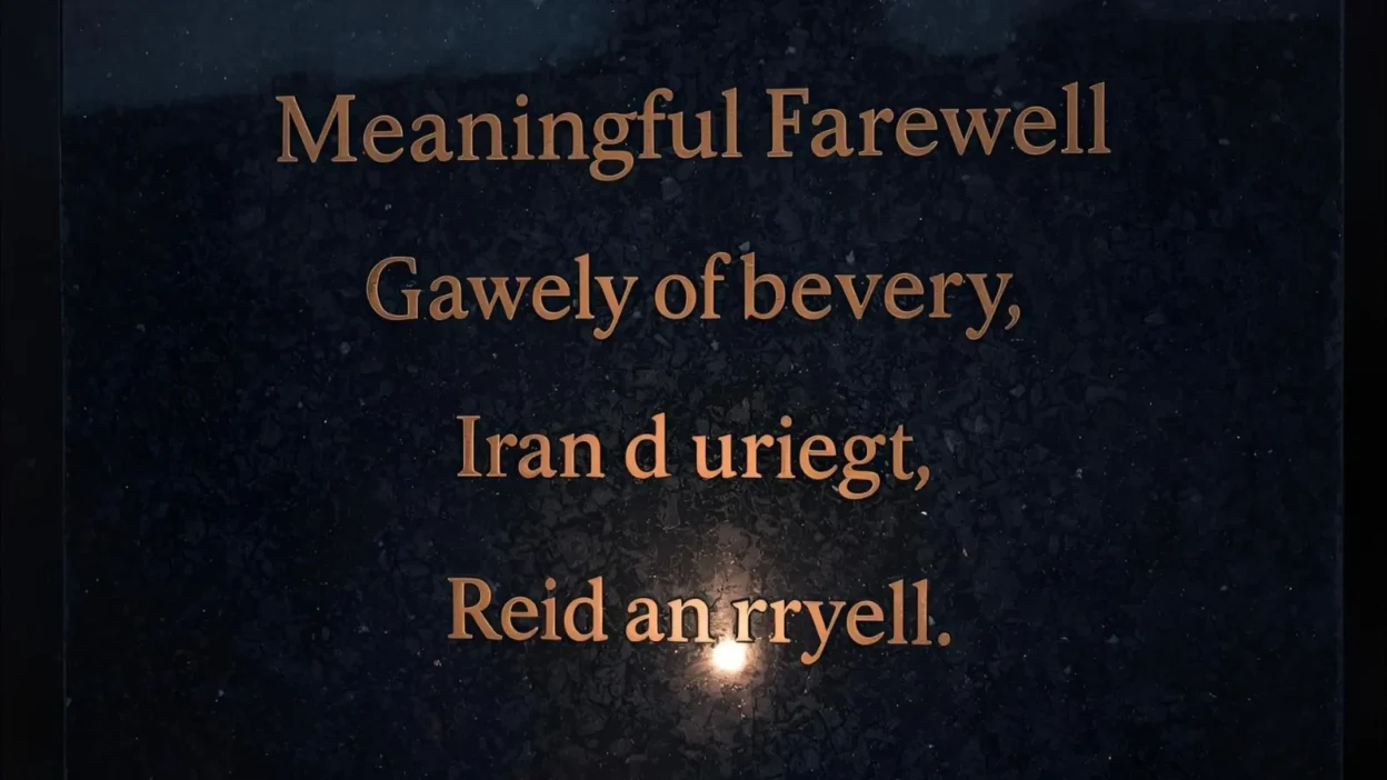 Meaningful Farewell Quotes