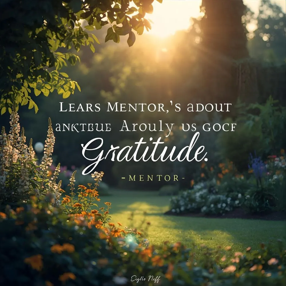 Mentor Quotes About Gratitude