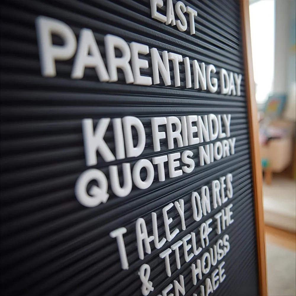 Parenting & Kid-Friendly Funny Letter Board Quotes