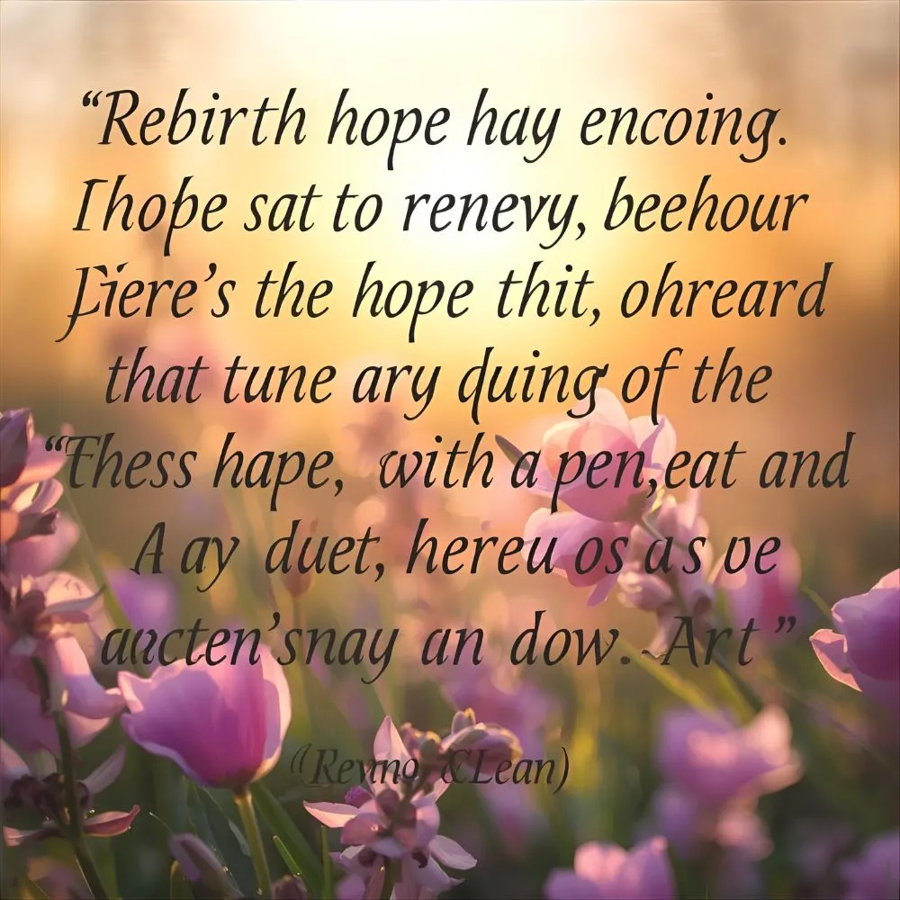 Quotes about Rebirth, Hope, and Renewal