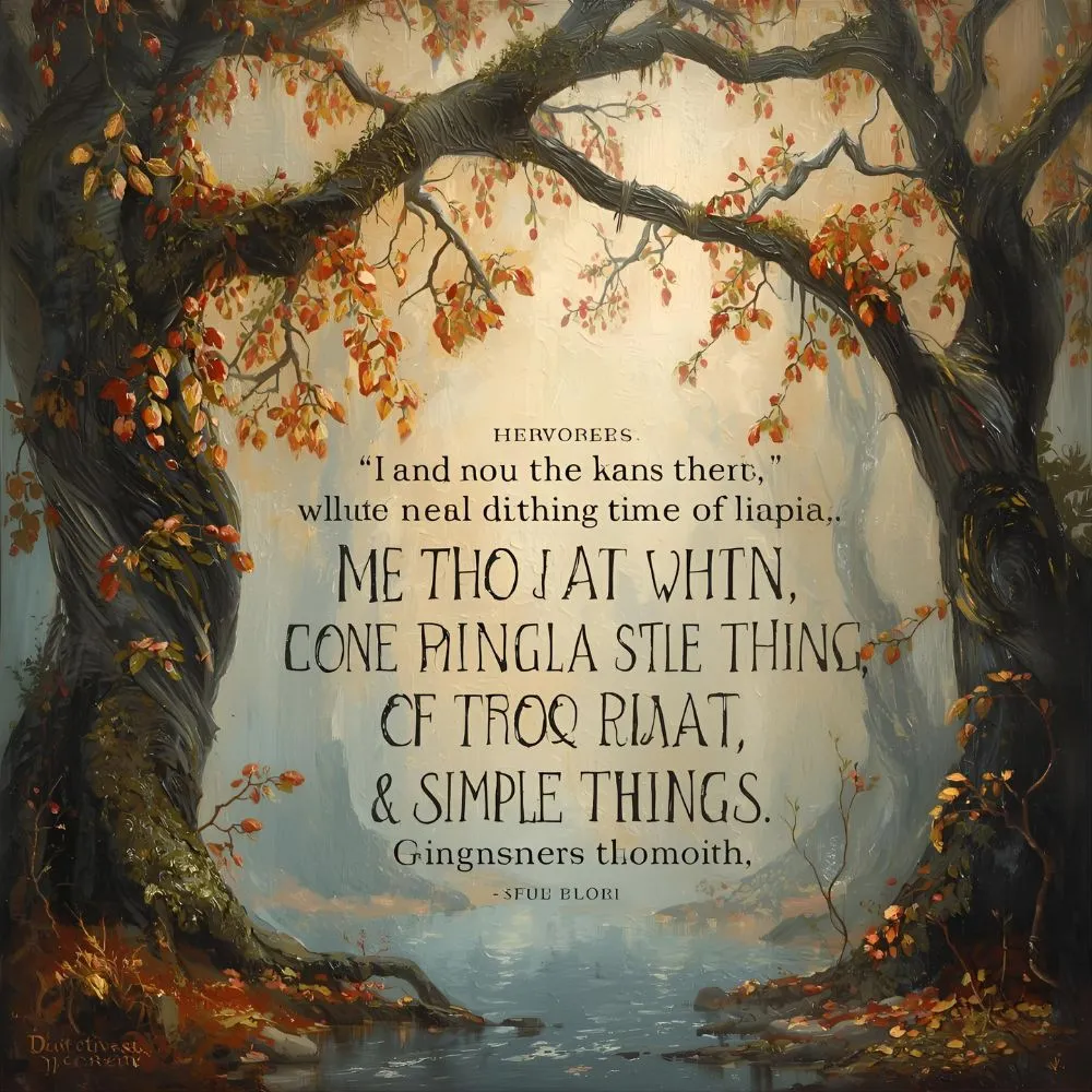 Quotes About Trees, Decorations & Simple Things