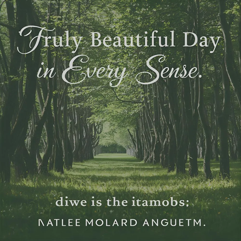 Quotes for a Truly Beautiful Day in Every Sense