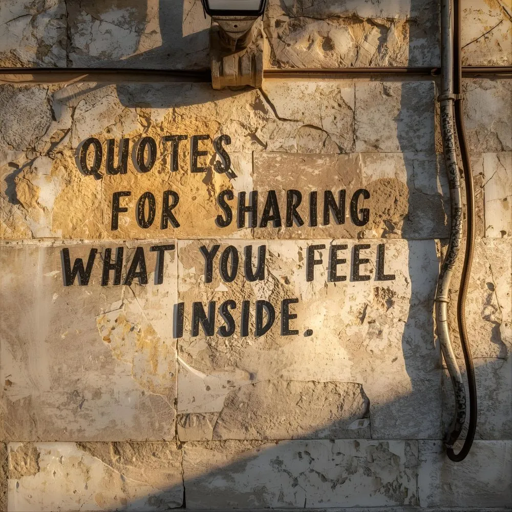 Quotes for Sharing What You Feel Inside