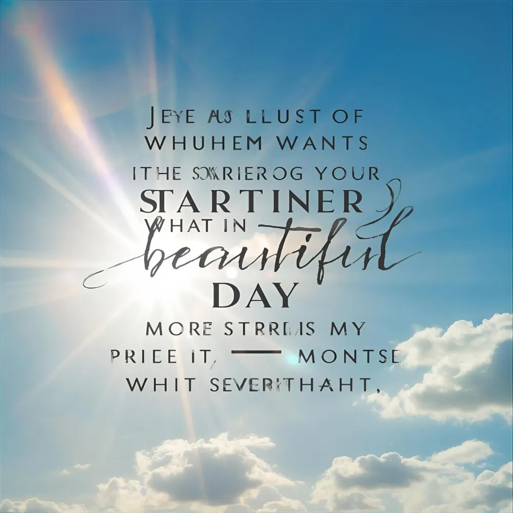  Quotes for Starting a Beautiful Day