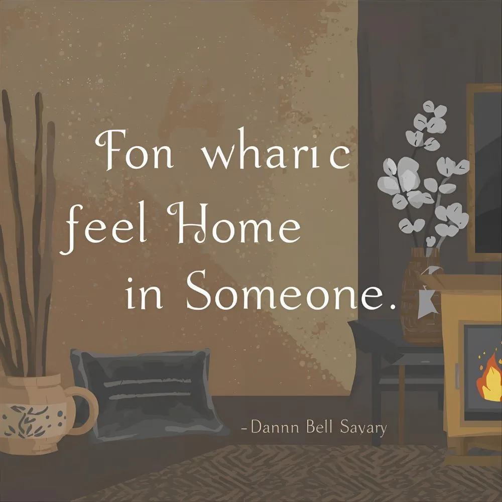 Quotes for When You Feel Home in Someone
