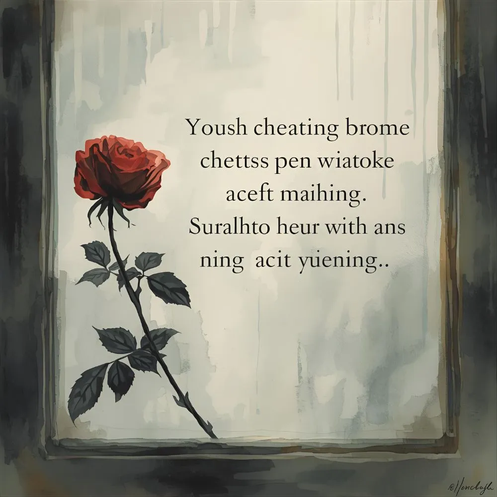 Sad Relationship Cheating Quotes