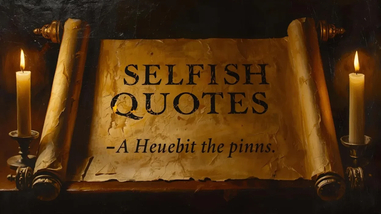 Selfish Quotes