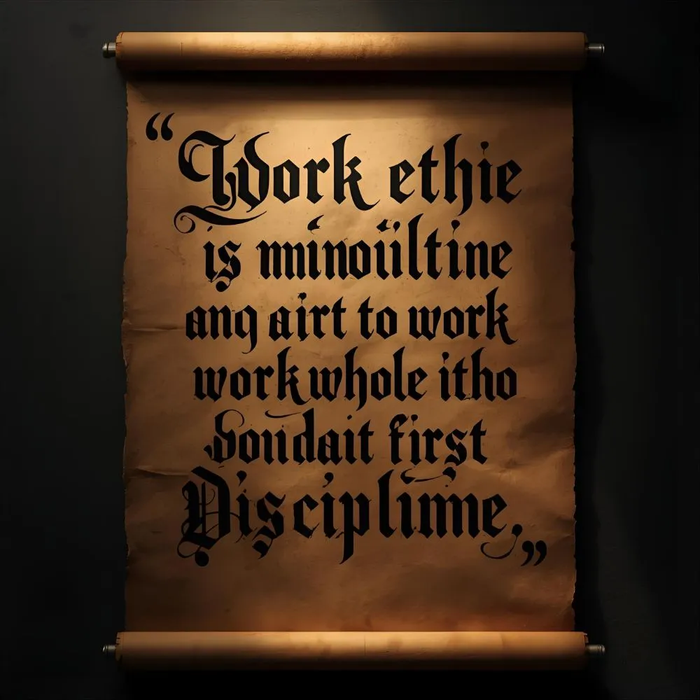 Work Ethic Quotes about Discipline