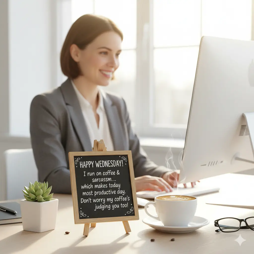 Coffee & Wednesday Humor Quotes