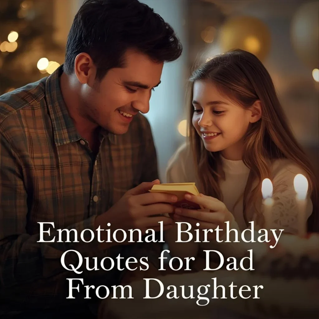 Emotional Birthday Quotes for Dad from Daughter