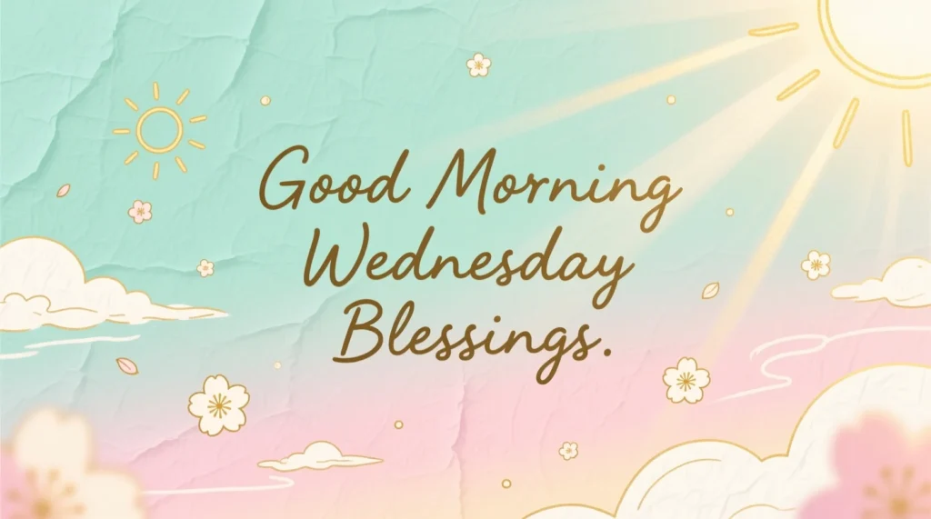 Good Morning Wednesday Blessings