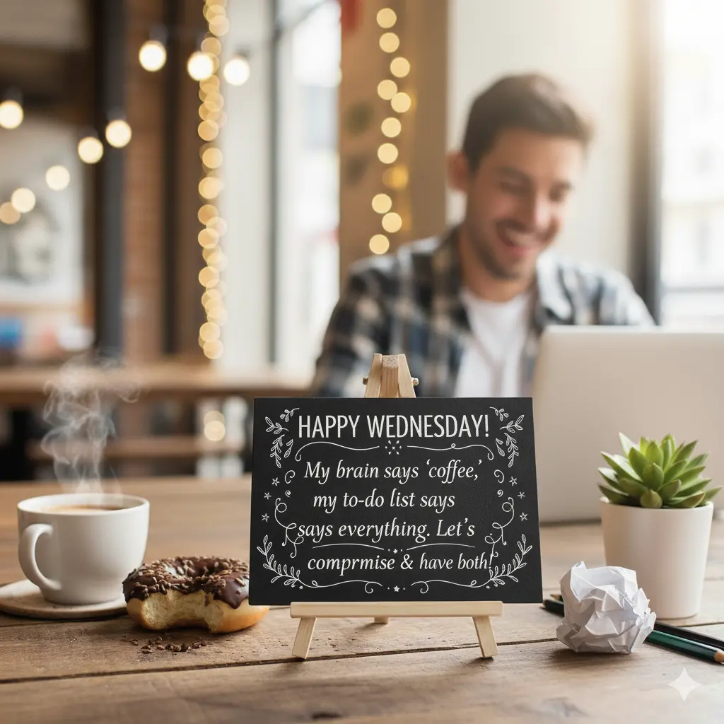 Short Positive Funny Wednesday Quotes