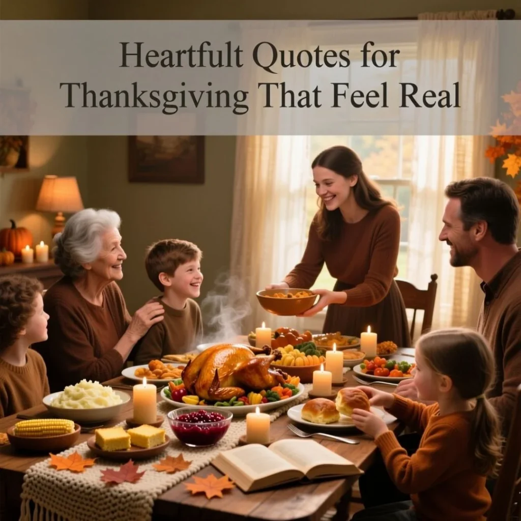 Heartfelt Quotes for Thanksgiving That Feel Real
