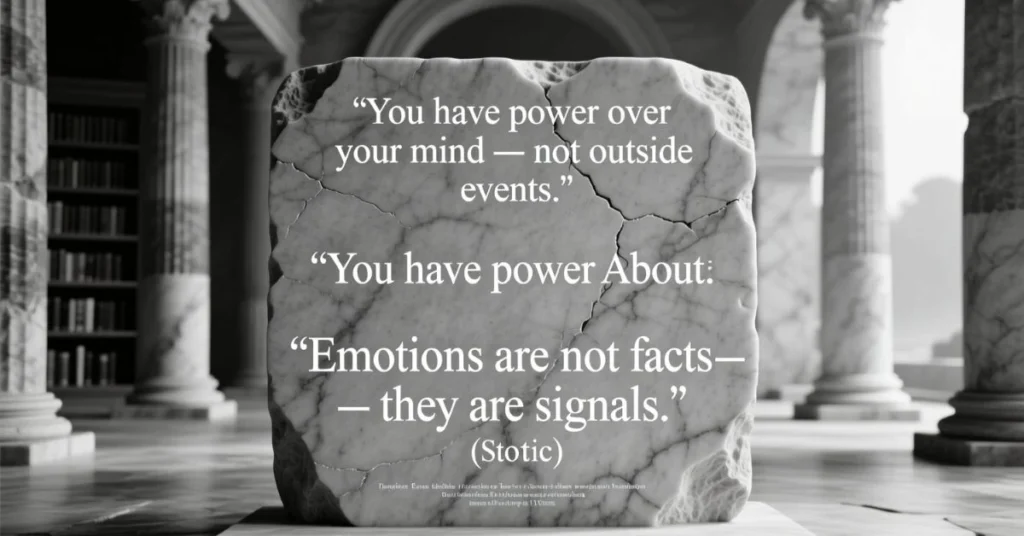 Stoic Quotes About Emotions