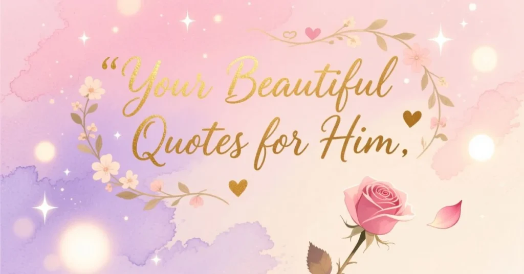 Your Beautiful Quotes for Him